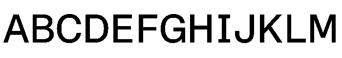 STKBureauSansSemiMonoComplete Regular Instance Font UPPERCASE
