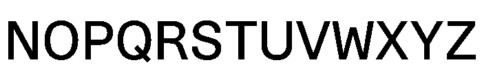 STKBureauSansSemiMonoComplete Regular Instance Font UPPERCASE