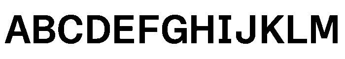 STKBureauSansSemiMonoComplete SemiBold Instance Font UPPERCASE