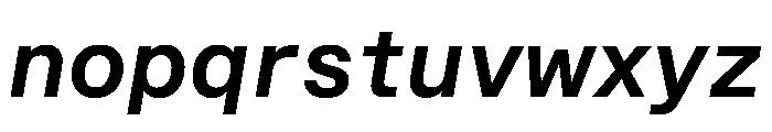STKBureauSansSemiMonoComplete SemiBoldItalic Instance Font LOWERCASE