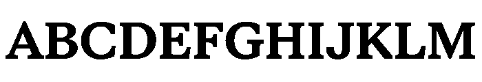 STKBureauSerif Bold Font UPPERCASE