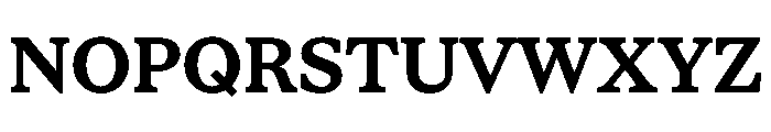 STKBureauSerif Bold Font UPPERCASE