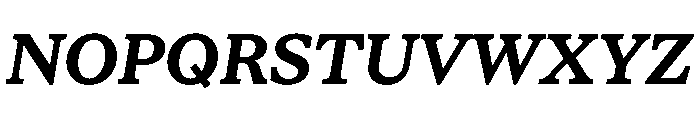 STKBureauSerif BoldItalic Font UPPERCASE