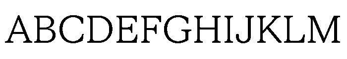 STKBureauSerif Light Font UPPERCASE