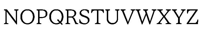 STKBureauSerif Light Font UPPERCASE