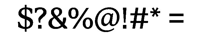 STKBureauSerif Regular Font OTHER CHARS