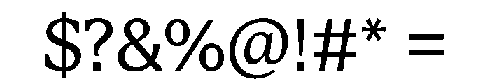 STKBureauSerifCollection Book Instance Font OTHER CHARS