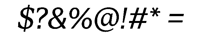 STKBureauSerifCollection BookItalic Instance Font OTHER CHARS