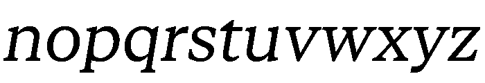 STKBureauSerifCollection BookItalic Instance Font LOWERCASE