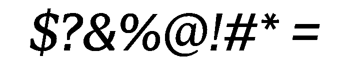 STKBureauSerifCollection Italic Instance Font OTHER CHARS
