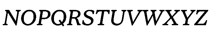 STKBureauSerifCollection Italic Instance Font UPPERCASE