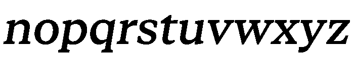 STKBureauSerifCollection MediumItalic Instance Font LOWERCASE