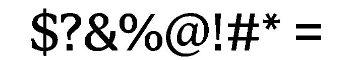 STKBureauSerifCollection Regular Instance Font OTHER CHARS