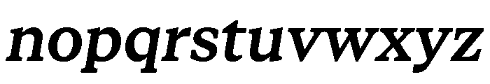 STKBureauSerifCollection SemiBoldItalic Instance Font LOWERCASE