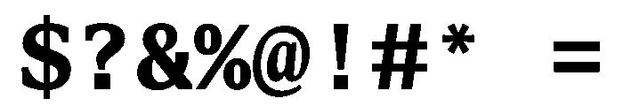 STKBureauSerifMono Bold Font OTHER CHARS