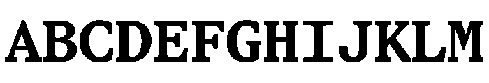 STKBureauSerifMono Bold Font UPPERCASE