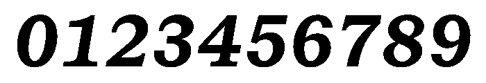 STKBureauSerifMono BoldItalic Font OTHER CHARS