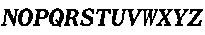 STKBureauSerifMono BoldItalic Font UPPERCASE