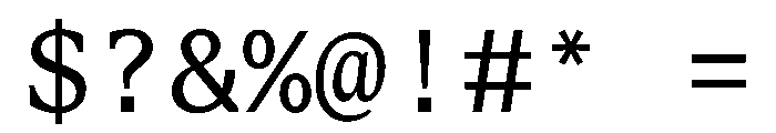 STKBureauSerifMono Book Font OTHER CHARS