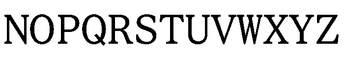 STKBureauSerifMono Book Font UPPERCASE