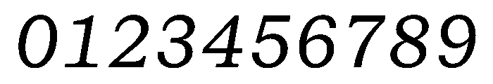 STKBureauSerifMono BookItalic Font OTHER CHARS