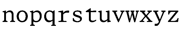 STKBureauSerifMono Book Font LOWERCASE