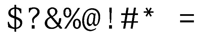STKBureauSerifMono Light Font OTHER CHARS
