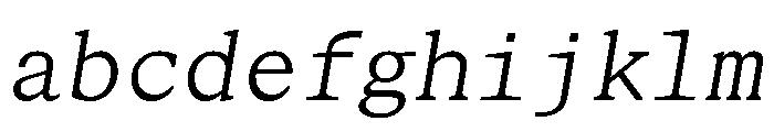 STKBureauSerifMono LightItalic FONT