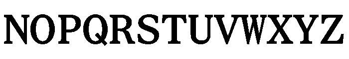 STKBureauSerifMono Medium Font UPPERCASE