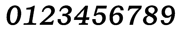 STKBureauSerifMono MediumItalic Font OTHER CHARS