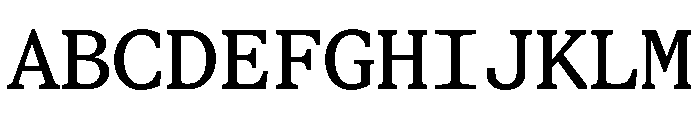 STKBureauSerifMono Regular Font UPPERCASE
