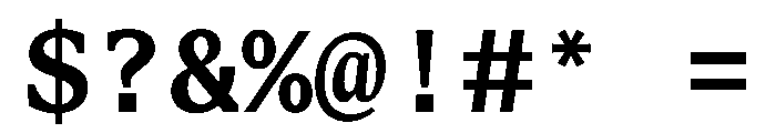 STKBureauSerifMono SemiBold Font OTHER CHARS
