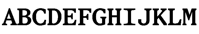 STKBureauSerifMono SemiBold Font UPPERCASE