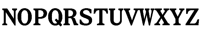 STKBureauSerifMono SemiBold Font UPPERCASE