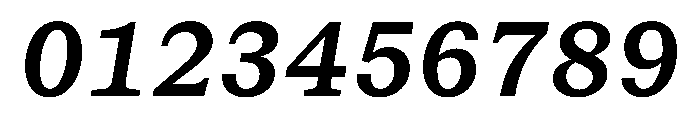 STKBureauSerifMono SemiBoldItalic Font OTHER CHARS