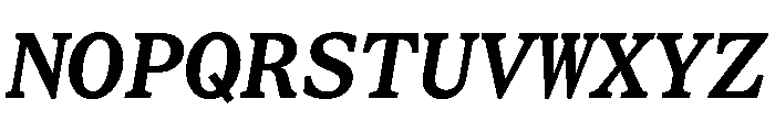 STKBureauSerifMono SemiBoldItalic Font UPPERCASE