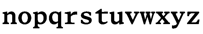 STKBureauSerifMono SemiBold Font LOWERCASE