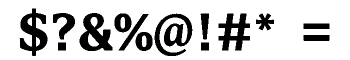 STKBureauSerifSemiMono Bold Font OTHER CHARS