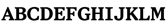 STKBureauSerifSemiMono Bold Font UPPERCASE