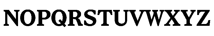 STKBureauSerifSemiMono Bold Font UPPERCASE
