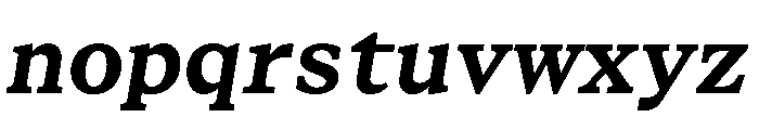 STKBureauSerifSemiMono BoldItalic Font LOWERCASE