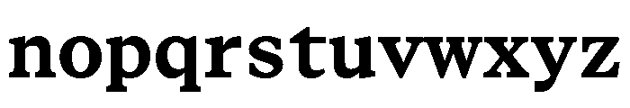 STKBureauSerifSemiMono Bold Font LOWERCASE