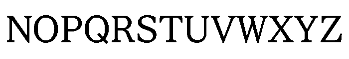 STKBureauSerifSemiMono Book Font UPPERCASE