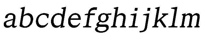 STKBureauSerifSemiMono BookItalic FONT