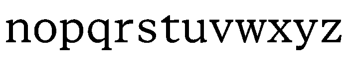 STKBureauSerifSemiMono Book Font LOWERCASE