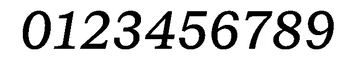 STKBureauSerifSemiMono Italic Font OTHER CHARS