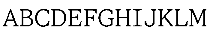 STKBureauSerifSemiMono Light Font UPPERCASE