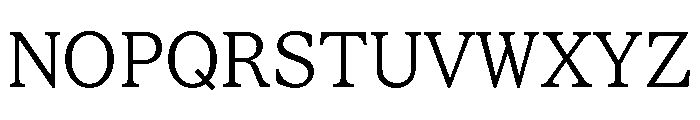 STKBureauSerifSemiMono Light Font UPPERCASE
