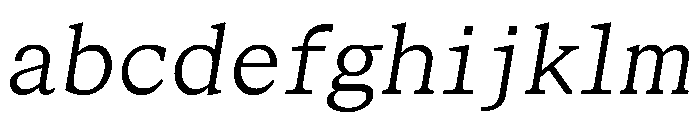STKBureauSerifSemiMono LightItalic FONT
