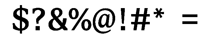 STKBureauSerifSemiMono Medium Font OTHER CHARS